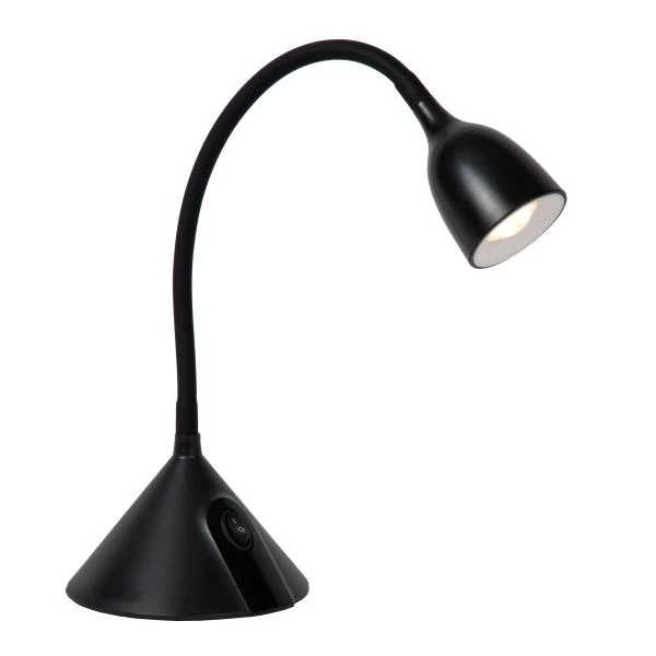 Lucide MILO - Schreibtischlampe - Ø 12,8 cm - LED - 1x3,2W 3000K - Schwarz - detail 1